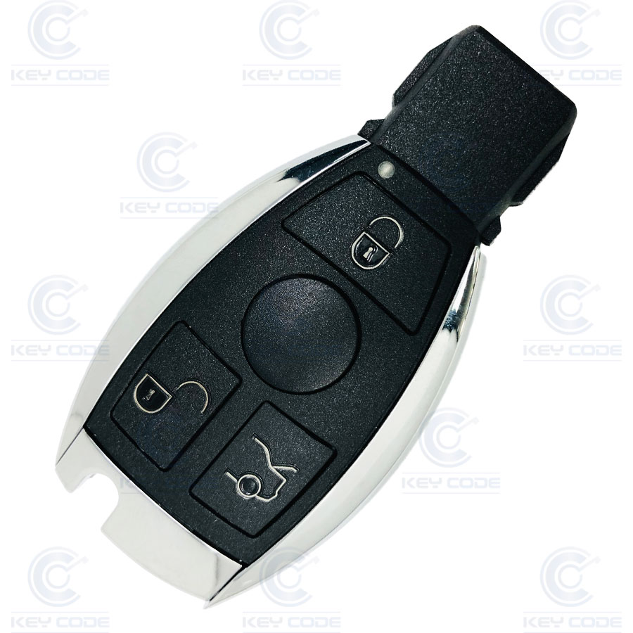 MERCEDES 3 BUTTON SMART REMOTE WITHOUT KEY BLADE 433 Mhz FSK - AFTER MARKET BE - PREMIUM QUALITY / NO LOGO SHELL / MAXELL BATTERIES