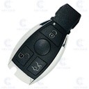 MERCEDES 3 BUTTON SMART REMOTE WITHOUT KEY BLADE 433 Mhz FSK - AFTER MARKET BE - PREMIUM QUALITY / NO LOGO SHELL / MAXELL BATTERIES
