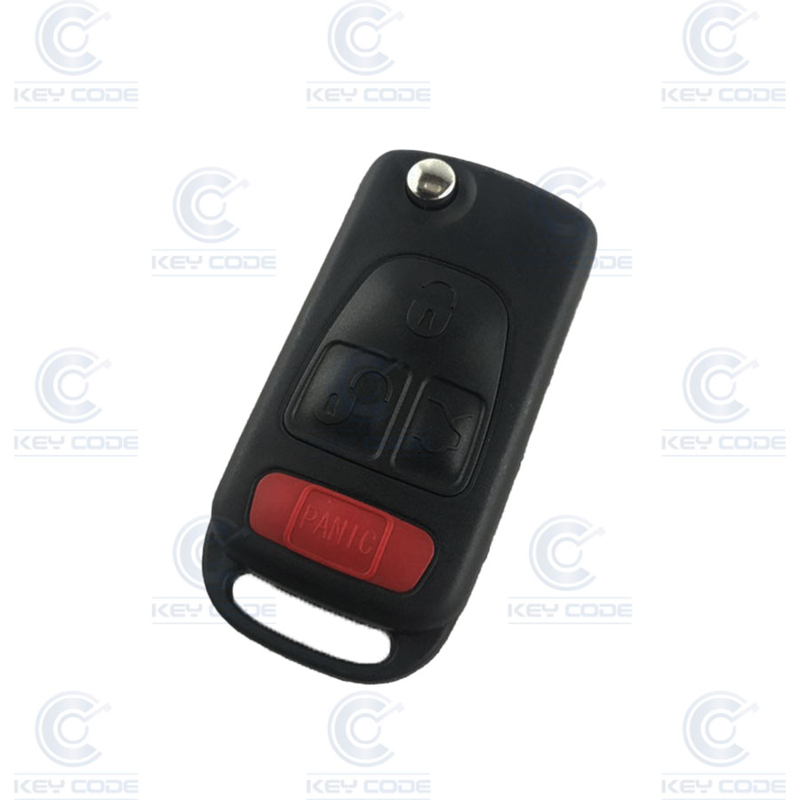 TELEMANDO PLEGABLE DE 3 + 1 BOTONES PARA MERCEDES ML W163 (1997-2005) HU64 PCF7935 315 MHZ ASK - PREMIUM