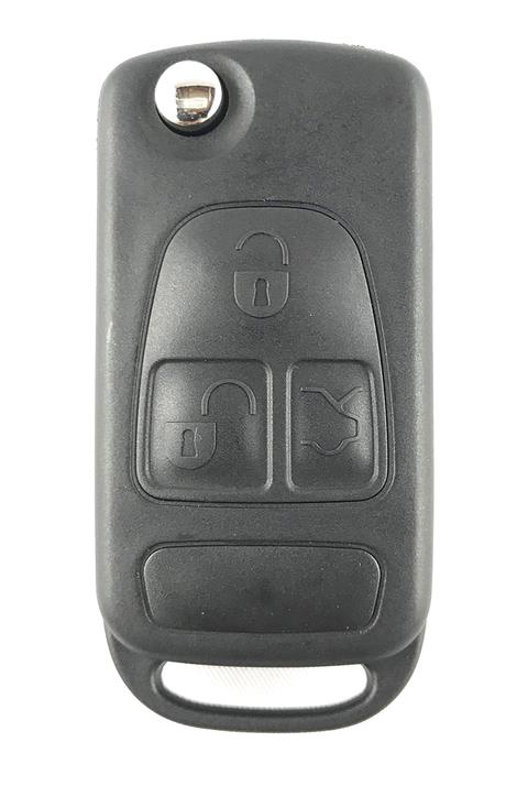 MERCEDES W129, W461, W140 HU39 3 BUTTON FLIP REMOTE KEY 433 MHZ - PREMIUM