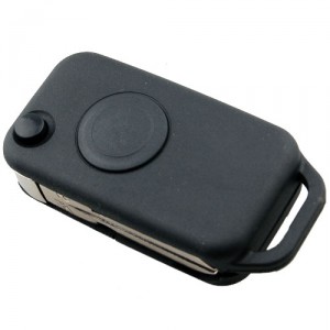 COQUE TELECOMMANDE MERCEDES PLIABLE 1 BOUTON 4 TRACKS (COUPE QUADRUPLE) HU39