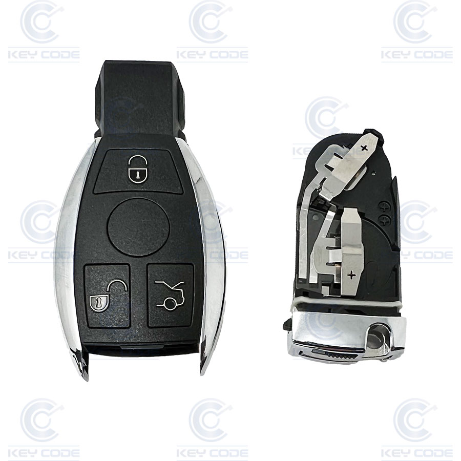 COQUE TELECOMMANDE MERCEDES KEYLESS CHROMEE 3 BOUTONS