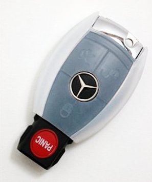 ETUI EN SILICONE POUR TELECOMMANDES KEYLESS 3 BOUTONS MERCEDES - TRANSPARENT