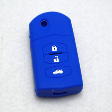 [MZFS3B-A] ETUI EN SILICONE POUR TELECOMMANDES MAZDA AVEC 3 BOUTONS - BLEU
