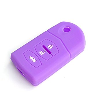 [MZFS3B-M] ETUI EN SILICONE POUR TELECOMMANDES MAZDA A VEC 3 BOUTONS - VIOLET