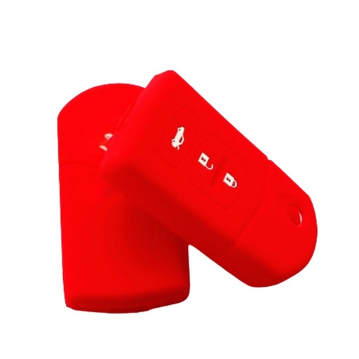 [MZFS3B-R] FUNDA DE SILICONA PARA MANDOS MAZDA DE 3 BOTONES - ROJO 