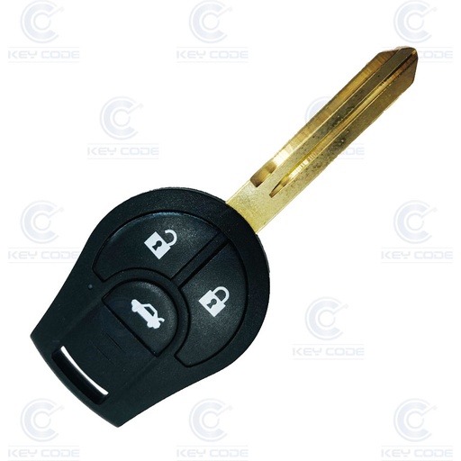 [NI103TE03-AF] TELECOMMANDE SUNNY ET MARCH 3 BOUTONS (PCF7936) 433 Mhz ASK