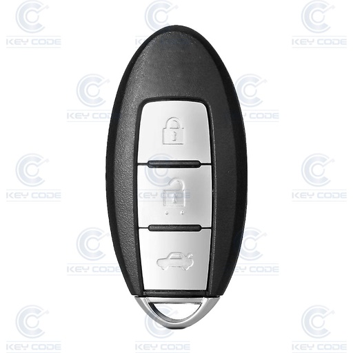 [NICS3B-I-P] COQUE TELECOMMANDE NISSAN INTELLIGENTE OVALE 3 BOUTONS - QUALITÉ SUPÉRIEURE