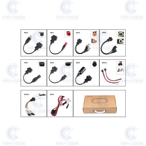 [OBDSTAR-MOTO-BASIC] KIT DE ADAPTADORES OBDSTAR BASIC IMMO DE MOTO PARA X300 DP PLUS / X300 DP/ X300 PRO4 / KEY MASTER DP 