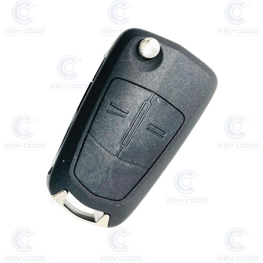 [OP101TE02B-OE] CONTROLE REMOTO ASTRA H, ZAFIRA B DOBRÁVEL 2 BOTÕES PERFIL Z VALEO (04-09) (93178494, 95528949) ORIGINAL PCF7941 - 433MHZ POR ESTRUTURA