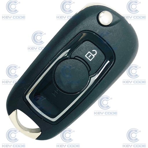 [OP101TE07NB-OE] FOLDABLE 2-BUTTON REMOTE OPEL ASTRA K (2015-2017) HITAG PRO ID46 433 MHZ ASK (39061436) GLOSSY BLACK - ORIGINAL