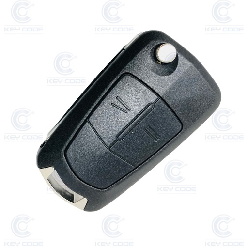 [OP102TE02-OE] CONTROLE REMOTO VECTRA C FOLDING 2 BOTÕES PERFIL Z ORIGINAL PCF7946 ID46 (13189108, 93186345) 433 MHz ASK