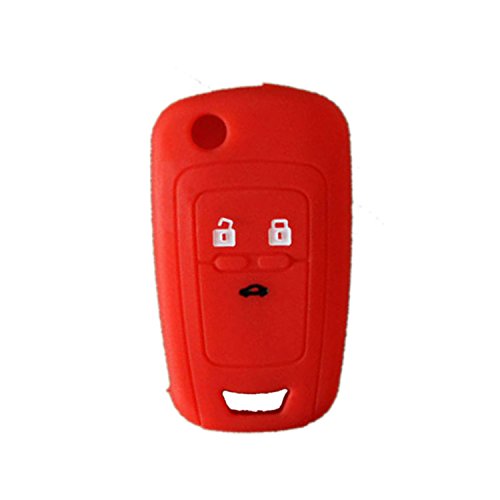 [OPFS3B-R] SILICONE CASE FOR FOLDABLE 3-BUTTON REMOTES FOR OPEL INSIGNIA - RED