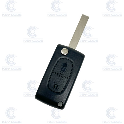 [PE207TE02-AF] MANDO PSA 207/308 2 BOTONES HU83 PILA EN CIRCUITO (649075) PCF7961 ID46 433 Mhz ASK 