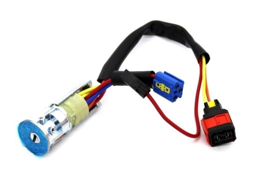 [PE72CA01B-AF] SERRURE DE DEMARREUR AVEC CABLES 206 (98-2001) NE72 + KIT DE PISTONS (4162P0)