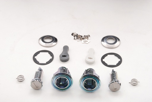 [PE72CP03B-AF] PAIR OF DISASSEMBLED PSA 106 DOOR LOCKS + WAFER SET (252060)