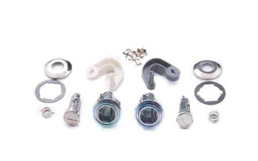 [PE72CP04B-AF] PSA 306 DOOR LOCK DISASSEMBLED + SET OF LAMINATES (252151)