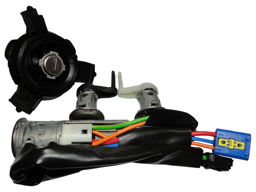 [PE72JC02-OE] PSA 206 NEIMAN LOCK SET (IGNITION + 2 DOORS + GAS CAP + REMOTE KEY) -  ORIGINAL  - 