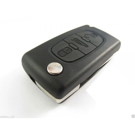 [PE83CS3B-CTS-P] PSA EXPERT 3 BUTTON FLIP REMOTE CASE HU83 (BATTERY ON CIRCUIT WITHOUT LOGO - PREMIUM QUALITY