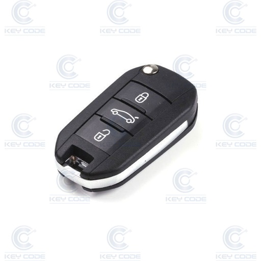 [PE83CS3B-M] 3-BUTTON FOLDABLE REMOTE CASE FOR PSA 508, 208 HU83 (BOOT BUTTON)