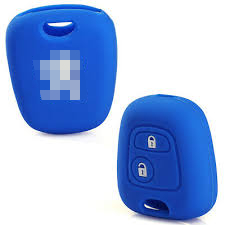 [PEFS2B-A] FUNDA DE SILICONA PARA MANDOS FIJOS DE 2 BOTONES DE PSA - AZUL 
