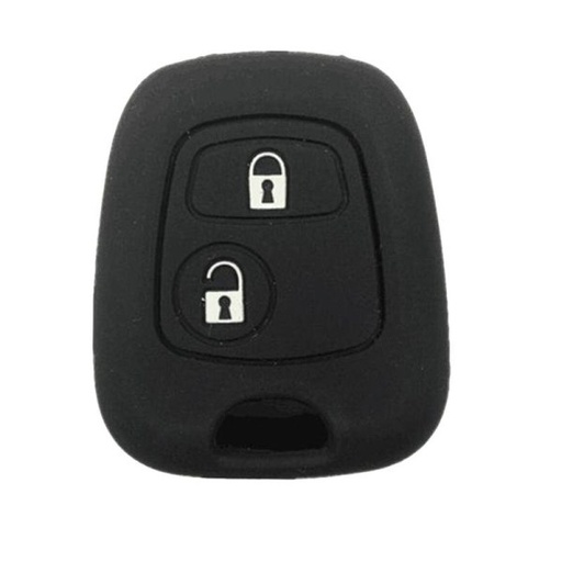 [PEFS2B-N] CAPA DE SILICONE PARA MANDOS FIXOS DE 2 BOTÕES DA PSA - PRETO