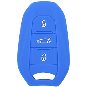 [PEFS3BKL-A] CAPA DE SILICONE PARA CONTROLES REMOTOS KEYLESS DE 3 BOTÕES PSA - AZUL