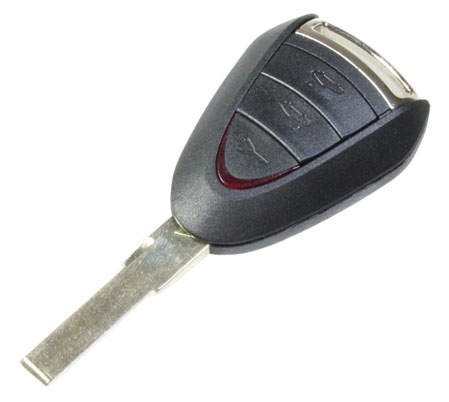 [PO66CS3B-CM] CARCASA MANDO FIJO PORSCHE CAYMAN 3 BOTONES HU66 