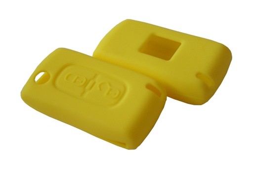 [PSA2FS-AM] FUNDA DE SILICONA PARA MANDOS PLEGABLES DE 2 BOTONES DE PSA - AMARILLO