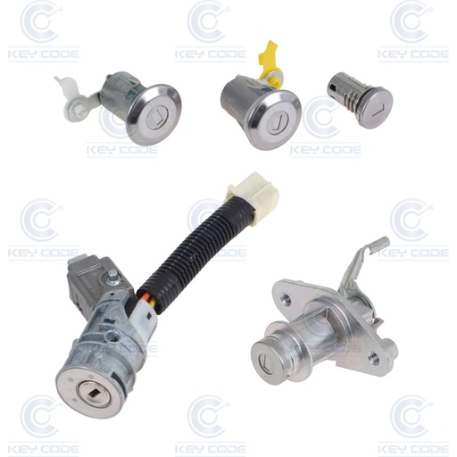 [PSA2JC01-OE] JUEGO DE CERRADURA PARA  PSA 107, PSA C1, TOYOTA AYGO (1608745780) PERFIL VA2 - ORIGINAL - 