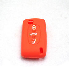 [PSA3FS-NR] FUNDA DE SILICONA PARA MANDOS PLEGABLES DE 3 BOTONES DE PSA - NARANJA 