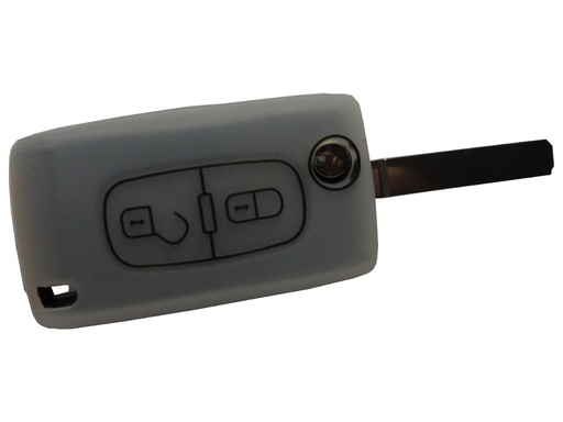 [PSA3FS-TR] ETUI EN SILICONE POUR TELECOMMANDES PLIABLES 3 BOUTONS PSA - TRANSPARENT