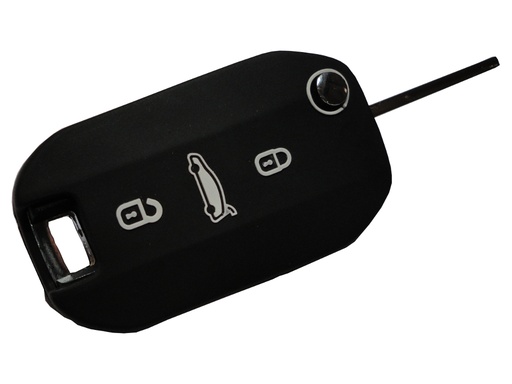 [PSA3MFS-N] CAPA DE SILICONE PARA CONTROLOS REMOTOS FOLDÁVEIS MODERNOS DE 3 BOTÕES DA PSA - PRETO