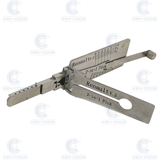 [RENAULT-V2] GANZUA LISHI 2 EN 1 VA6 DE TARJETA RNLT 