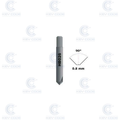 [RIC01783B] FRESA KEYLINE HSS HB026 D6 82° P.0,8 RIC01783B