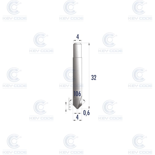 [RIC05266B] FRAISE KEYLINE V008 RIC05266B POUR VERSA, NINJA VORTEX