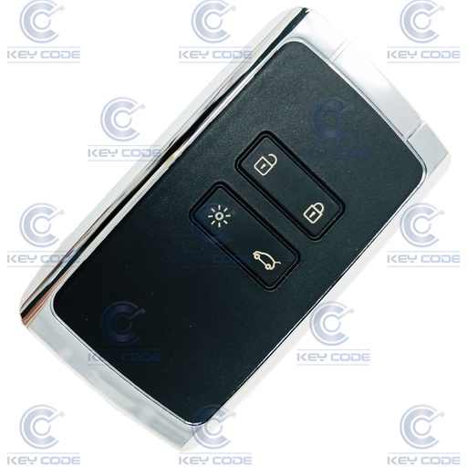 [RN101TJ05B-AF-P] CARTE 4 BOUTONS RNLT ESPACE V, MEGANE IV, SCENIC IV, TALISMAN, KADJAR (285977147R, 285979827R) PCF7953M HITAG AES 433 mhz (BLANC)