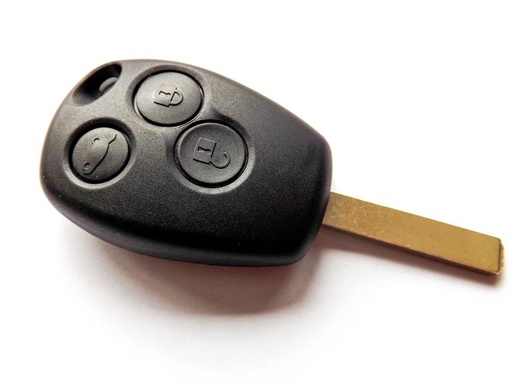 [RN2CS3B-F] CARCASA MANDO CLIO III FIJO 3 BOTONES REGATA