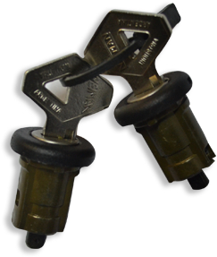 [RN72CP07-OE]  RNLT R9, 11, 18, TRAFIC DOOR LOCK WITH KEY - ORIGINAL - 