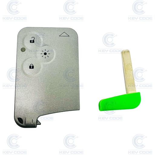 [RNCS3B-TJL] CARCASA TARJETA LAGUNA 3 BOTONES SIN ESPADIN (BOTÓN LUZ Y SIN ENGANCHE)