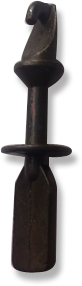[SE000LV04] SHORT LEVER WITH HOOK SEAT-GOLF III (5 UNITS) 5.5 CM