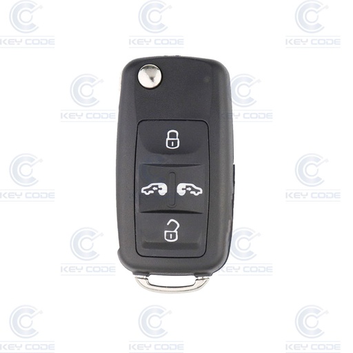 [SE900TE03-OE] MANDO PLEGABLE SEAT ALHAMBRA (2014) (7N5837202P) 5 BOTONES ID48 433Mhz ASK - ORIGINAL -
