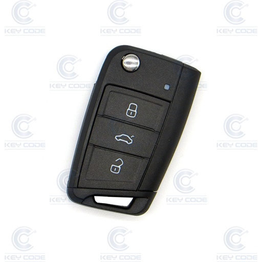 [SE900TE04-OE] MANDO PLEGABLE SEAT 3 BOTONES PARA IBIZA 2018  (6F0959752L) HITAG PRO VAG NCF29A1 433MHZ ASK - ORIGINAL-