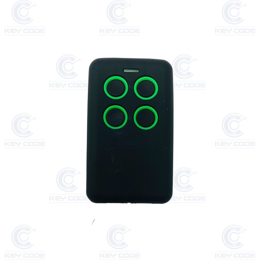 [TE-DUO] TÉLÉCOMMANDE DE GARAGE MULTIFRÉQUENCE À CODE FIXE, CODE FIXE AJUSTABLE ET ROLLING PROGRAMMABLE PAR MACHINE 3 OU 4 PINS