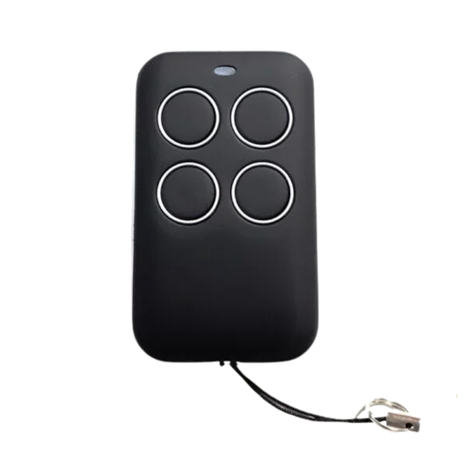 [TE-MULTICLON] CONTROLE REMOTO DE GARAGEM CONFIGURÁVEL COMO CONTROLE ORIGINAL COM SISTEMA DIP SWITCH - MULTIFREQUÊNCIA E 4 BOTÕES (CÓPIA AUTOMÁTICA)