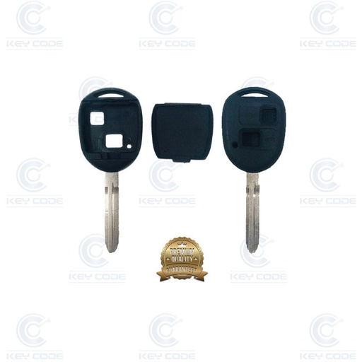[TO43CS2B-P] COQUE TELECOMMANDE TOYOTA 2 BOUTONS (TOY43/TOY15) DURASHELL - QUALITE SUPERIEURE