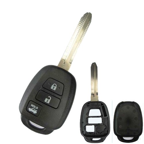 [TO43CS3B-O] COQUE TELECOMMANDE OVALE TOYOTA 3 BOUTONS (TOY43/TOY15)