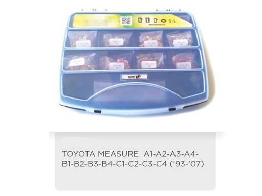 [TO43LA01-S] BLADE SET TOYOTA (93-07) - 20 UNITS OF EACH SIZE