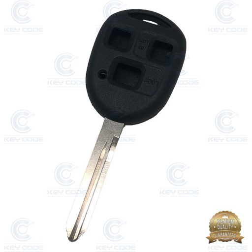[TO47CS3B-P] CARCASA MANDO TOYOTA TOY47 3 BOTONES DURASHELL - CALIDAD PREMIUM