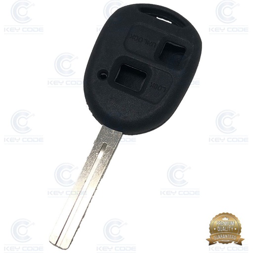 [TO48CS2B-P] CARCASA MANDO TOYOTA 2 BOTONES REGATA  (TOY48) DURASHELL - CALIDAD PREMIUM
